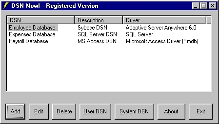 DSN Now! Screenshot
